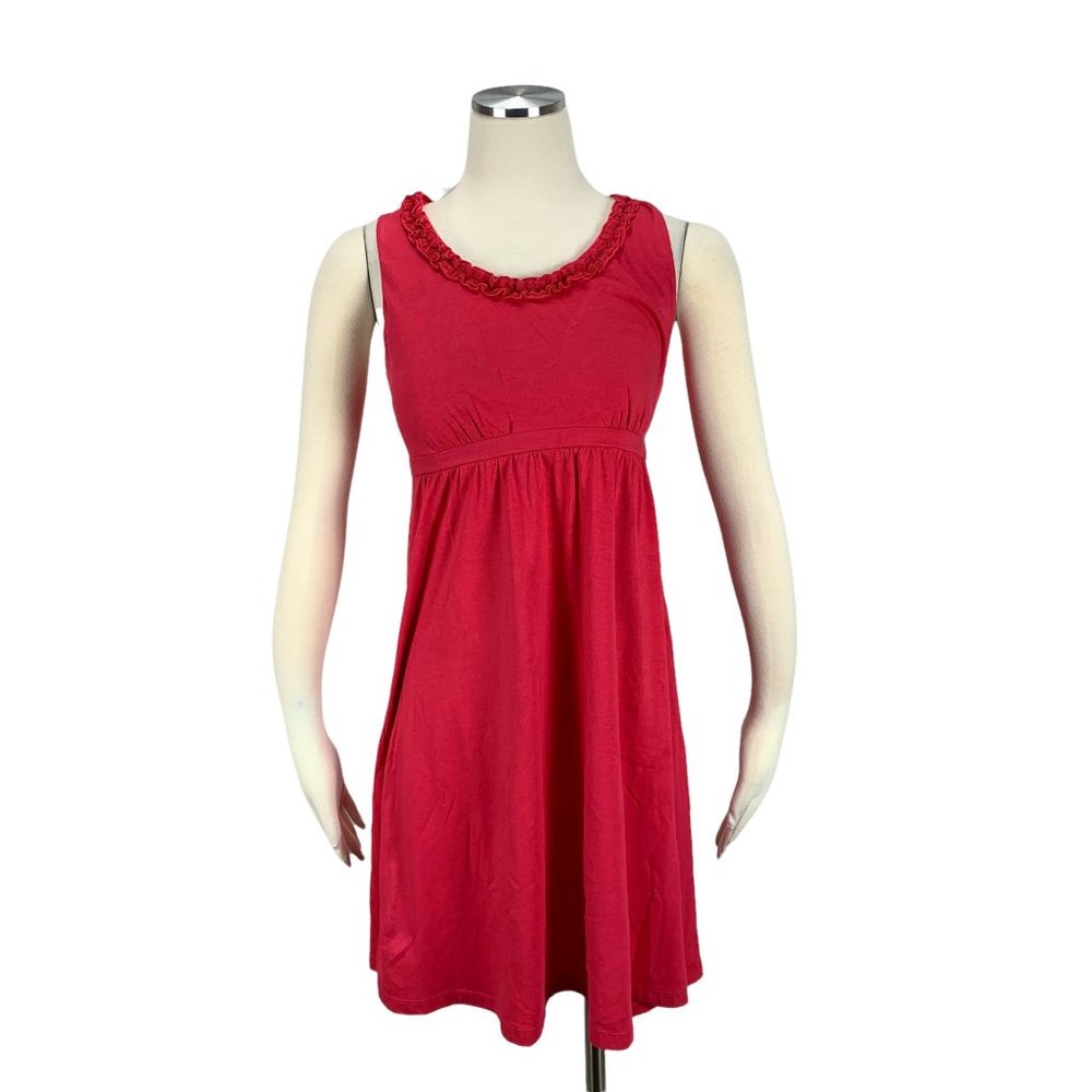 Ann Taylor LOFT Small Dress Pink Sleeveless Sun Casual Weekend